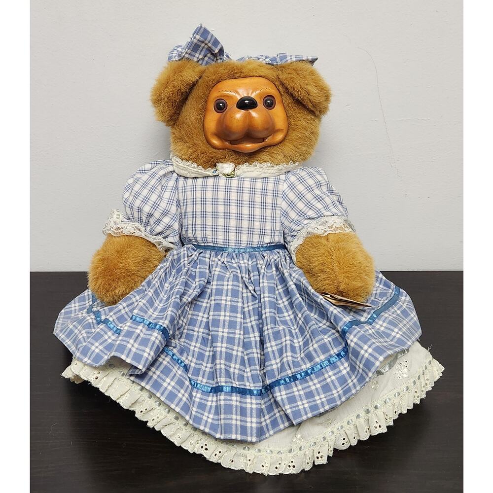 Vintage Robert Raikes Original "38584 Becky Thatcher" Wooden FaceDollw/Tags&Sign